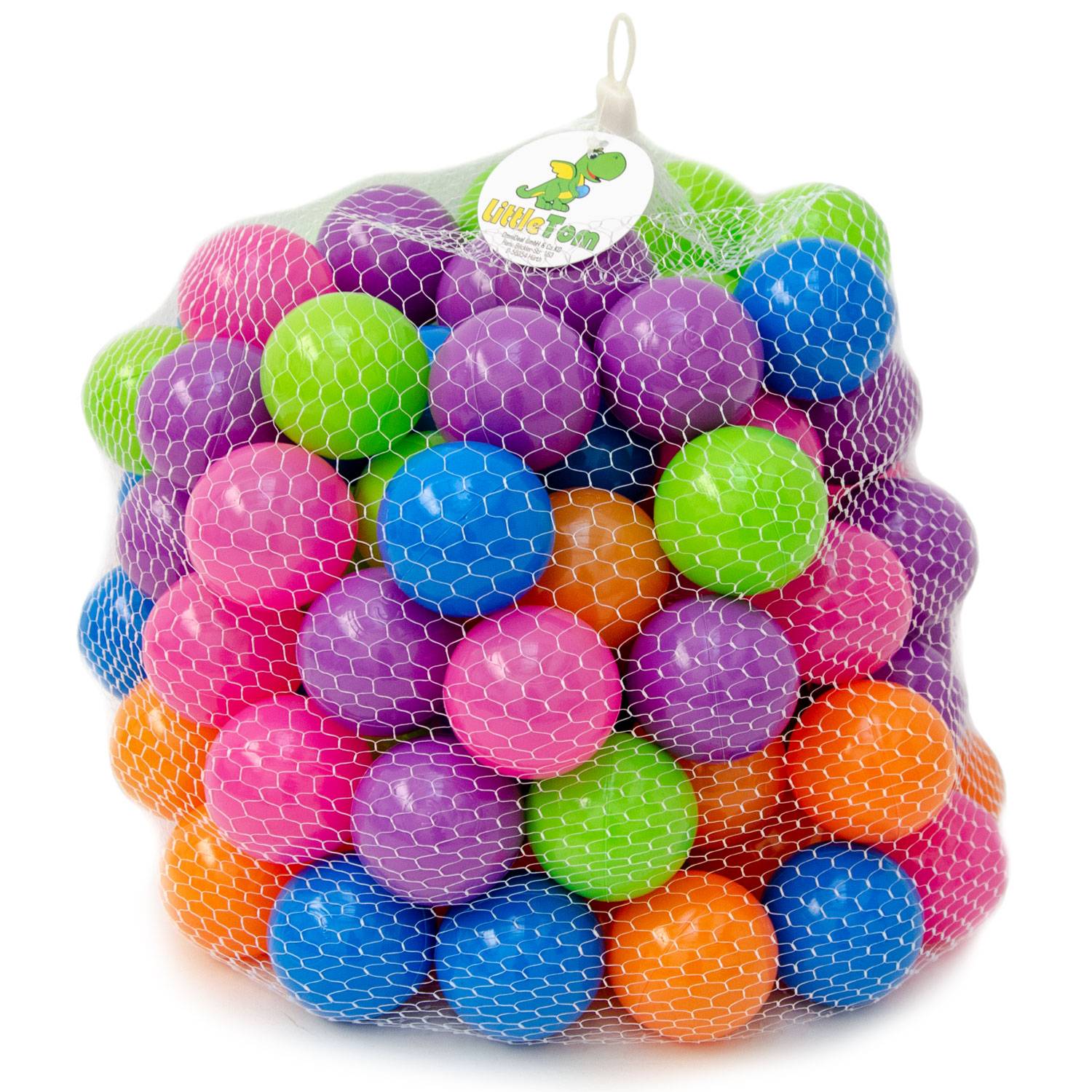 100 Bällebadbälle 6 cm Bunte Bälle für Bällebad Spielbälle Babybälle Pastell