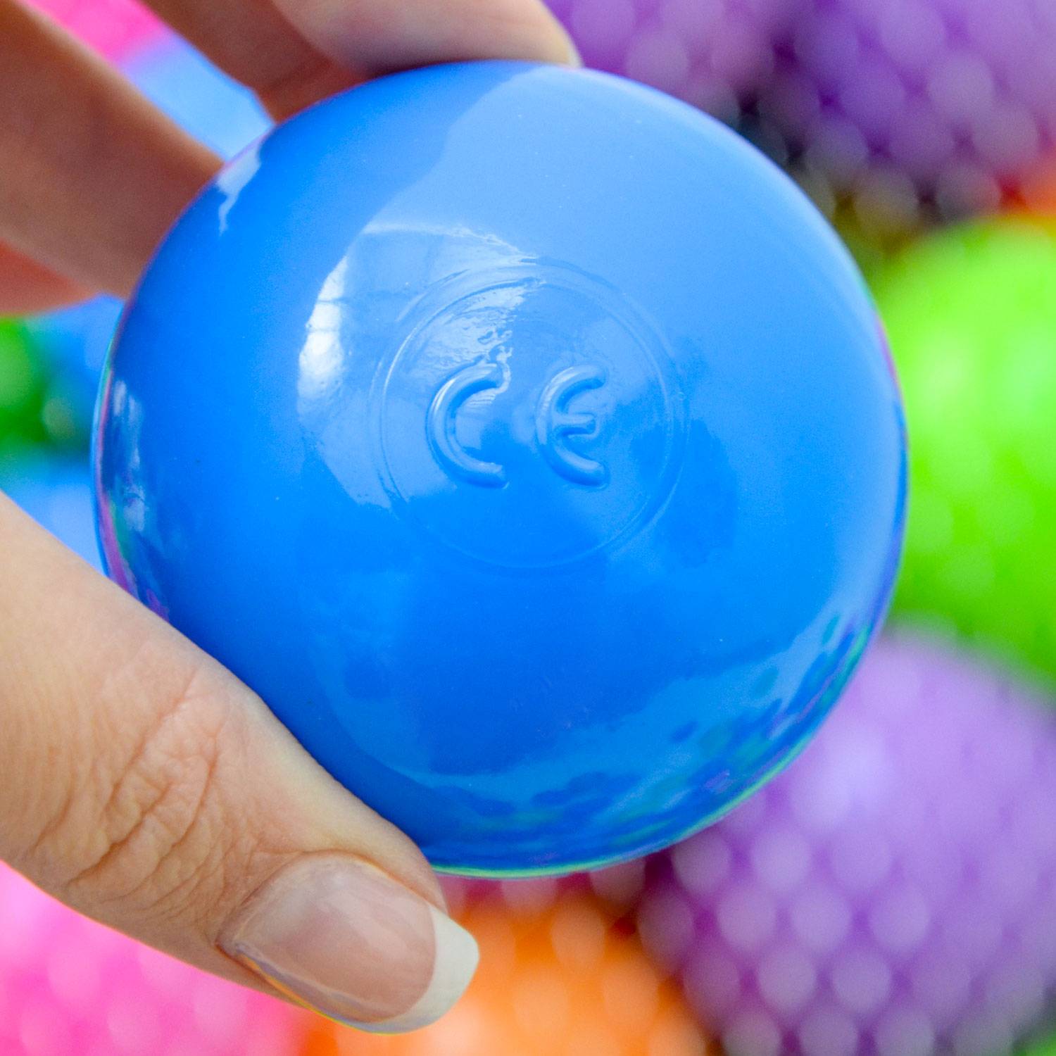 100 Bällebadbälle 6 cm Bunte Bälle für Bällebad Spielbälle Babybälle Pastell