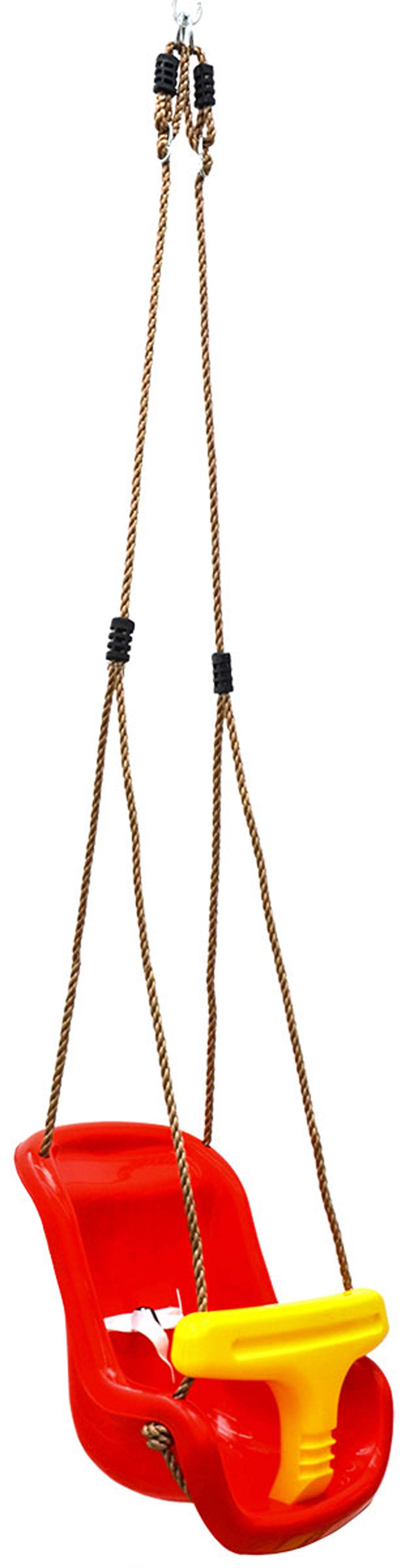 Babyschaukel 45x36x38 cm Kinder Schaukel Schaukelsitz Baby Gartenschaukel Rot