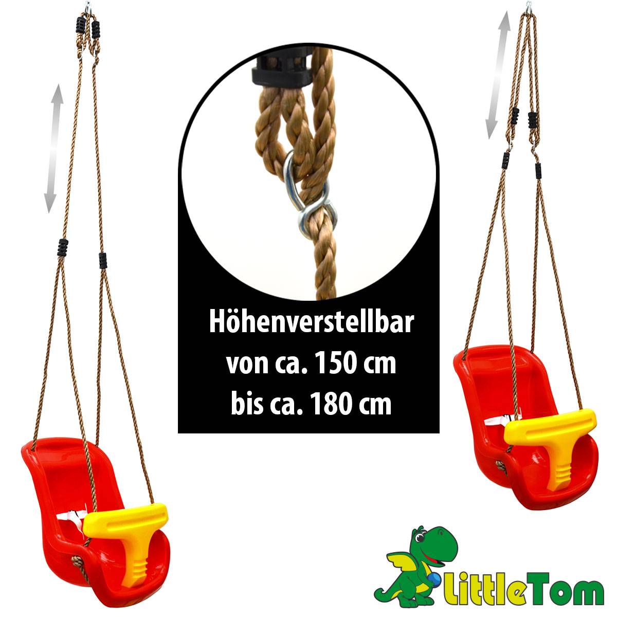 Babyschaukel 45x36x38 cm Kinder Schaukel Schaukelsitz Baby Gartenschaukel Rot
