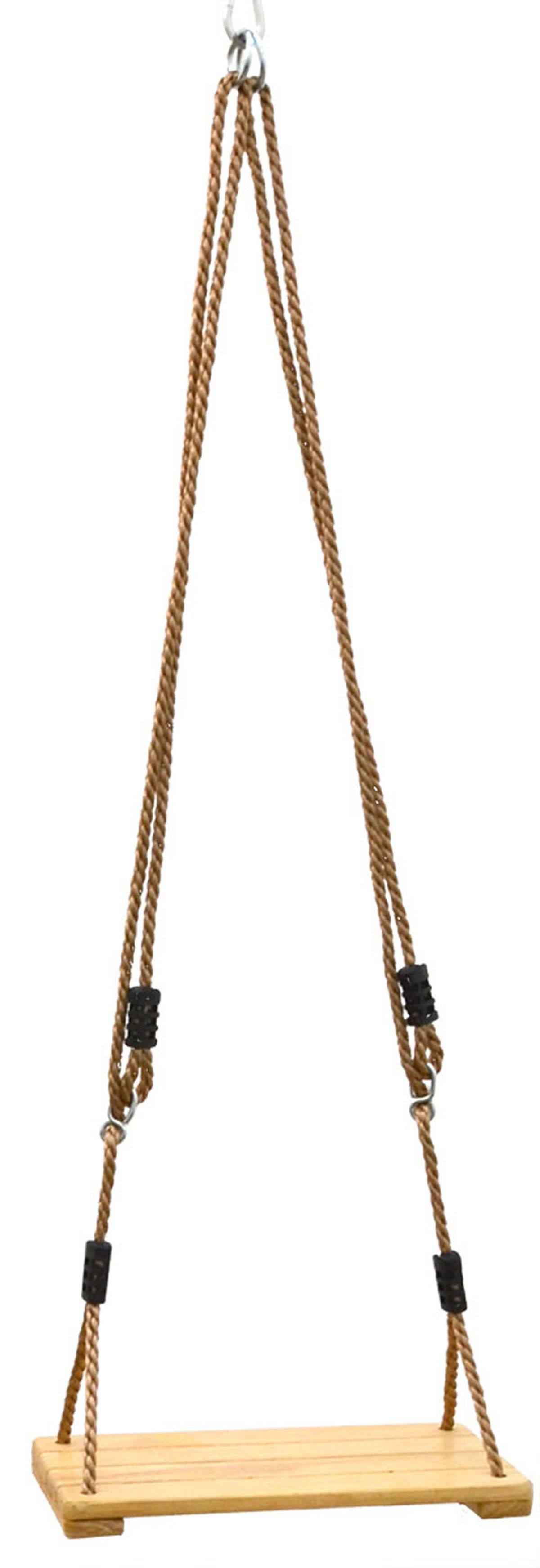 Kinder Brettschaukel 38 x 20 cm Holz Kinderschaukel Schaukelsitz Schaukelbrett