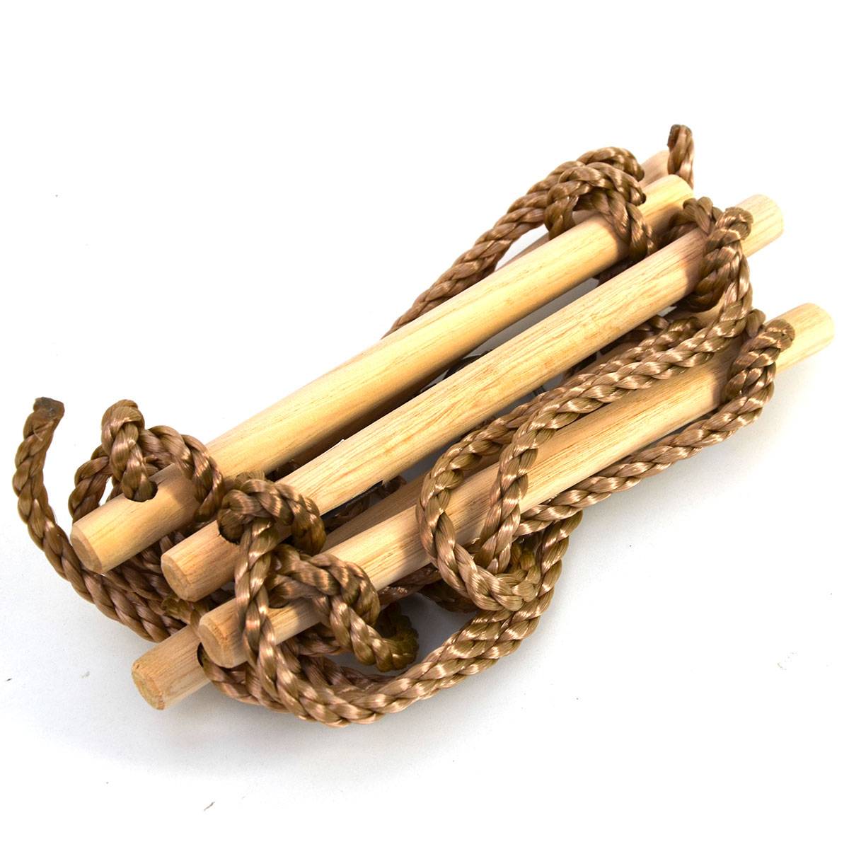 Kinder Strickleiter 188x30 Outdoor Kinderleiter Kletterleiter Hängeleiter Natur