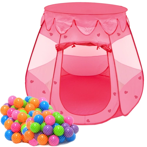 Mädchen Bällebad Zelt 200 Baby Bälle Kinderzelt Spielzelt 120x120x90cm Rosa Mädchen Bällebad Zelt 200 Baby Bälle Kinderzelt Spielzelt 120x120x90cm Rosa