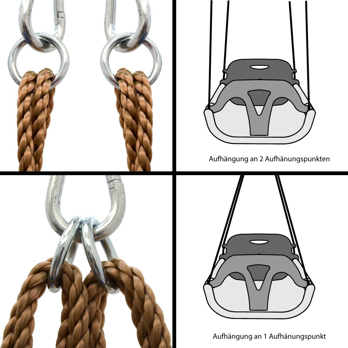 3-in-1 Kinderschaukel Baby Garten Schaukel 40x43x33cm Indoor Outdoor