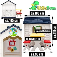 Kinder Spielhaus ab 1 - Garten Kinderhaus mit Tisch - Kinderspielhaus Kunststoff Kinder Spielhaus ab 1 - Garten Kinderhaus mit Tisch - Kinderspielhaus Kunststoff