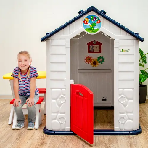 Kinder Spielhaus ab 1 - Garten Kinderhaus mit Tisch - Kinderspielhaus Kunststoff Kinder Spielhaus ab 1 - Garten Kinderhaus mit Tisch - Kinderspielhaus Kunststoff