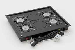 Triton - Rack-Lüftereinsatz - mit 4 Lüfter, Thermostat