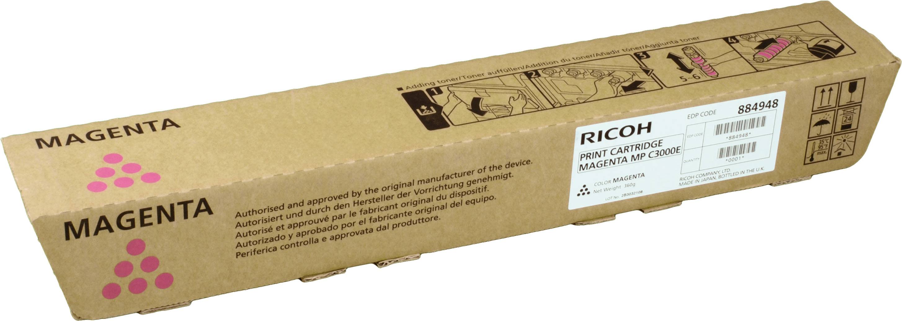 Ricoh Toner 842032 888642 MPC3000 magenta