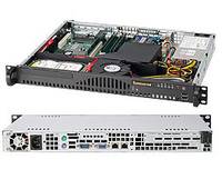 Supermicro SC512 203B - Rack-Montage - 1U - ATX 200 Watt - Schwarz - USB