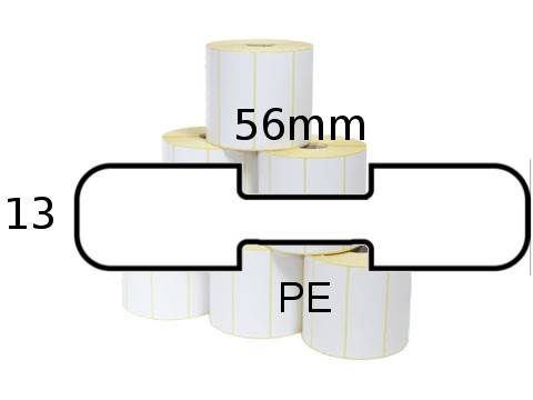 Zebra 8000D Jewelry - Polypropylen (PP) - permanenter Acrylklebstoff - weiß - 55.88 x 12.7 mm 21060 Etikett(en) (6 Rolle