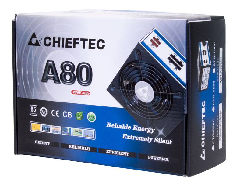 Chieftec A-80 Series CTG-550C - Netzteil (intern)