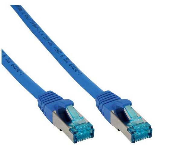 INLINE - Patchkab. - S/FTP (PiMf) - Cat.6A - 500MHz - halogenfrei - Kupfer - blau - 100m