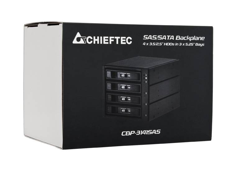 Chieftec CBP-3141SAS - Gehäuse für Speicherlaufwerke mit Lüfter - 2,5"" / 3,5"" gemeinsam genutzt (6,4 cm/8,9 cm gemeinsam