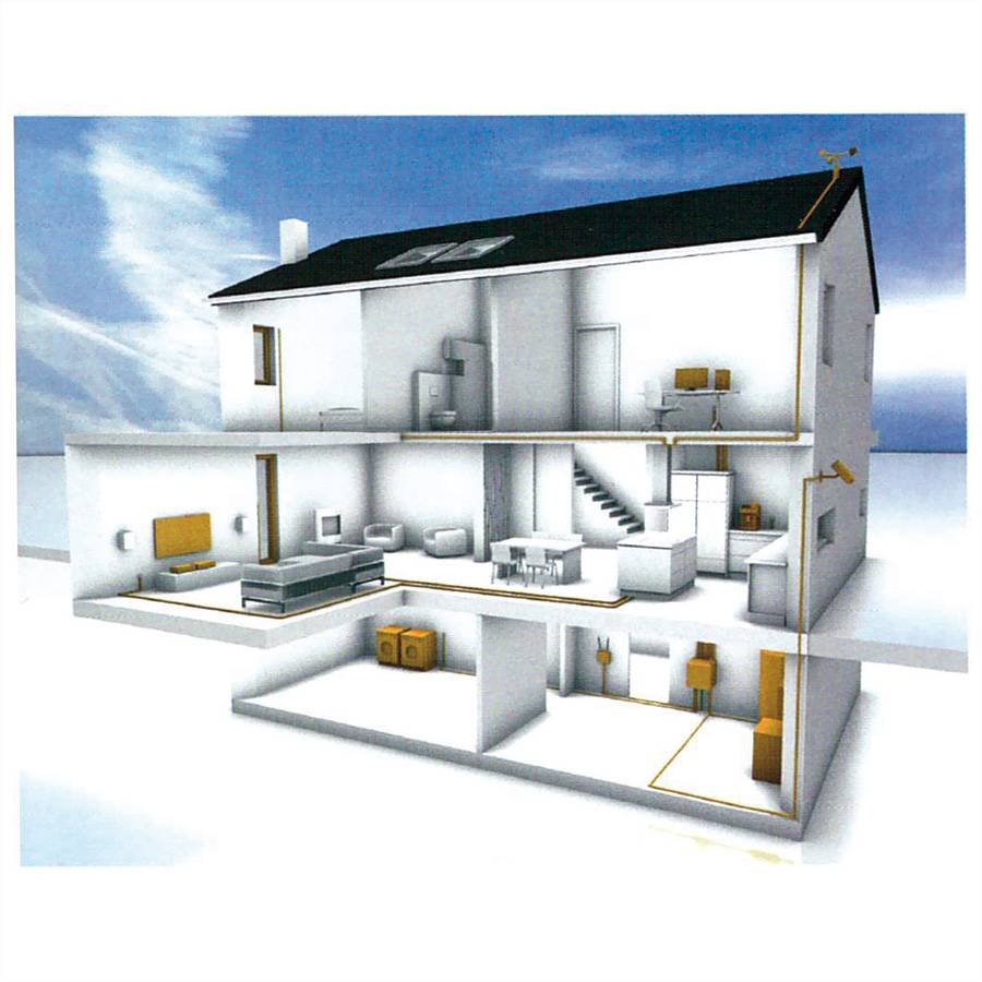 DRAKA UC HOME Cat.7 SS26 S/FTP 4P LSHF weiß, 350m-Box