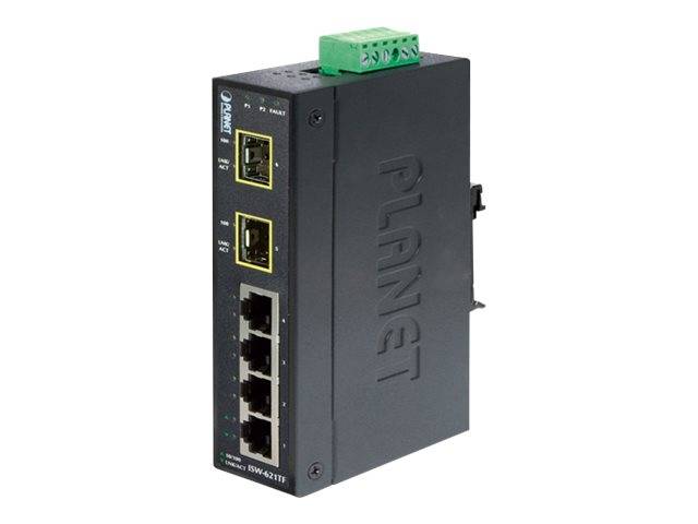PLANET ISW-621TF - Switch - 4 x 10/100 + 2 x SFP