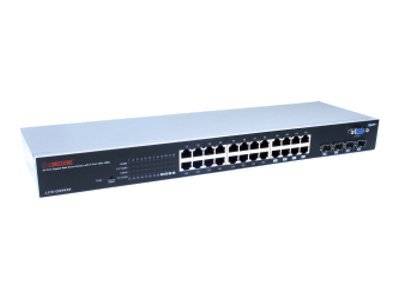 Longshine LCS-GS9428 - Switch - managed - 24 x 10/100/1000 + 4 x Shared SFP