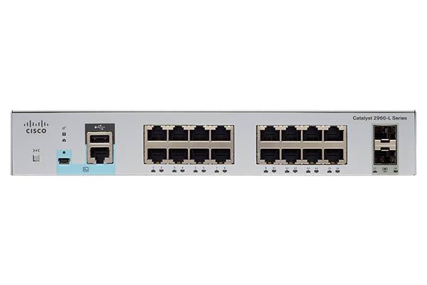 Cisco Catalyst 2960L-16TS-LL - Switch - managed - 16 x 10/100/1000 + 2 x Gigabit SFP (Uplink)
