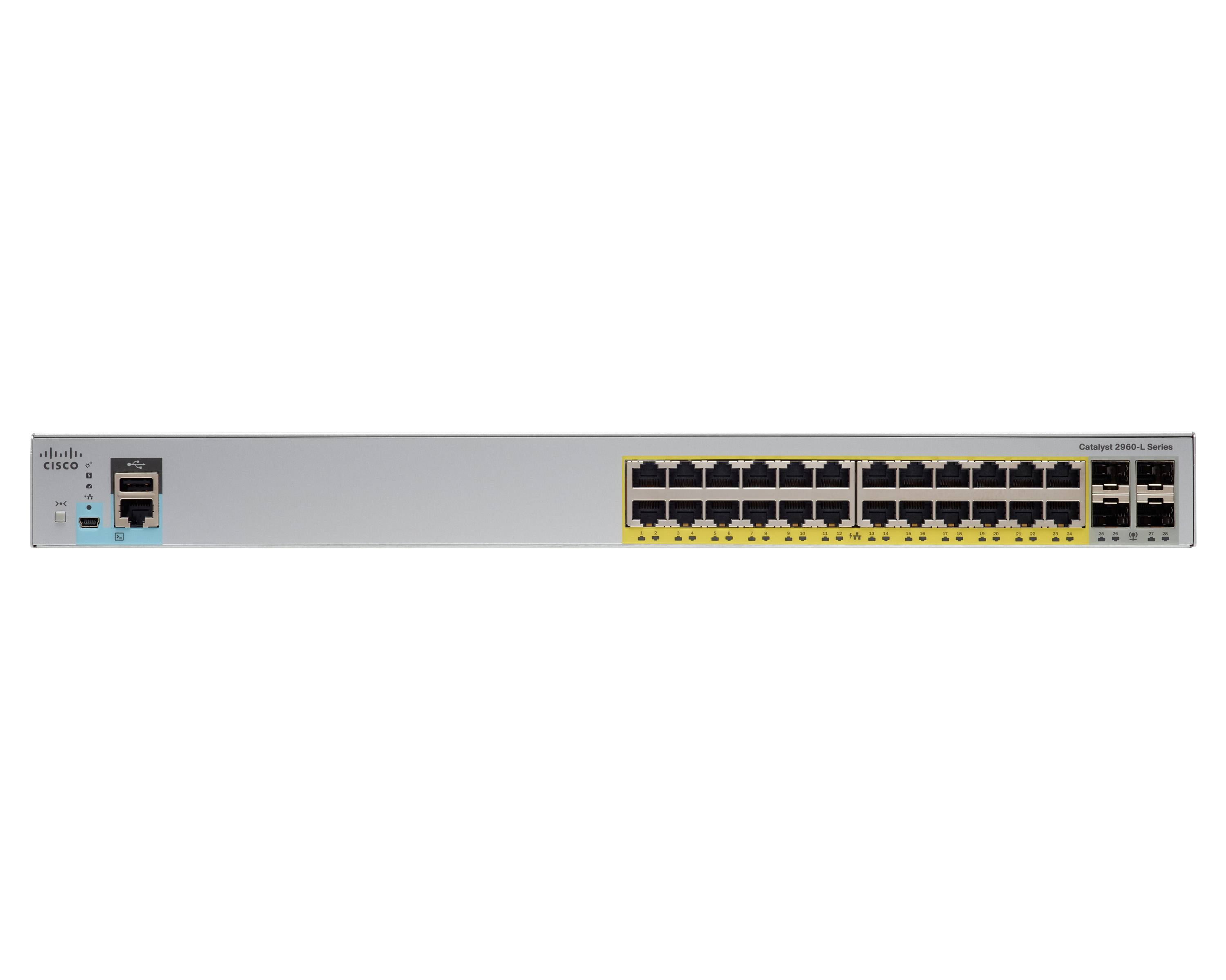 Cisco Catalyst 2960L-24PS-LL - Switch - managed - 24 x 10/100/1000 (PoE+)
