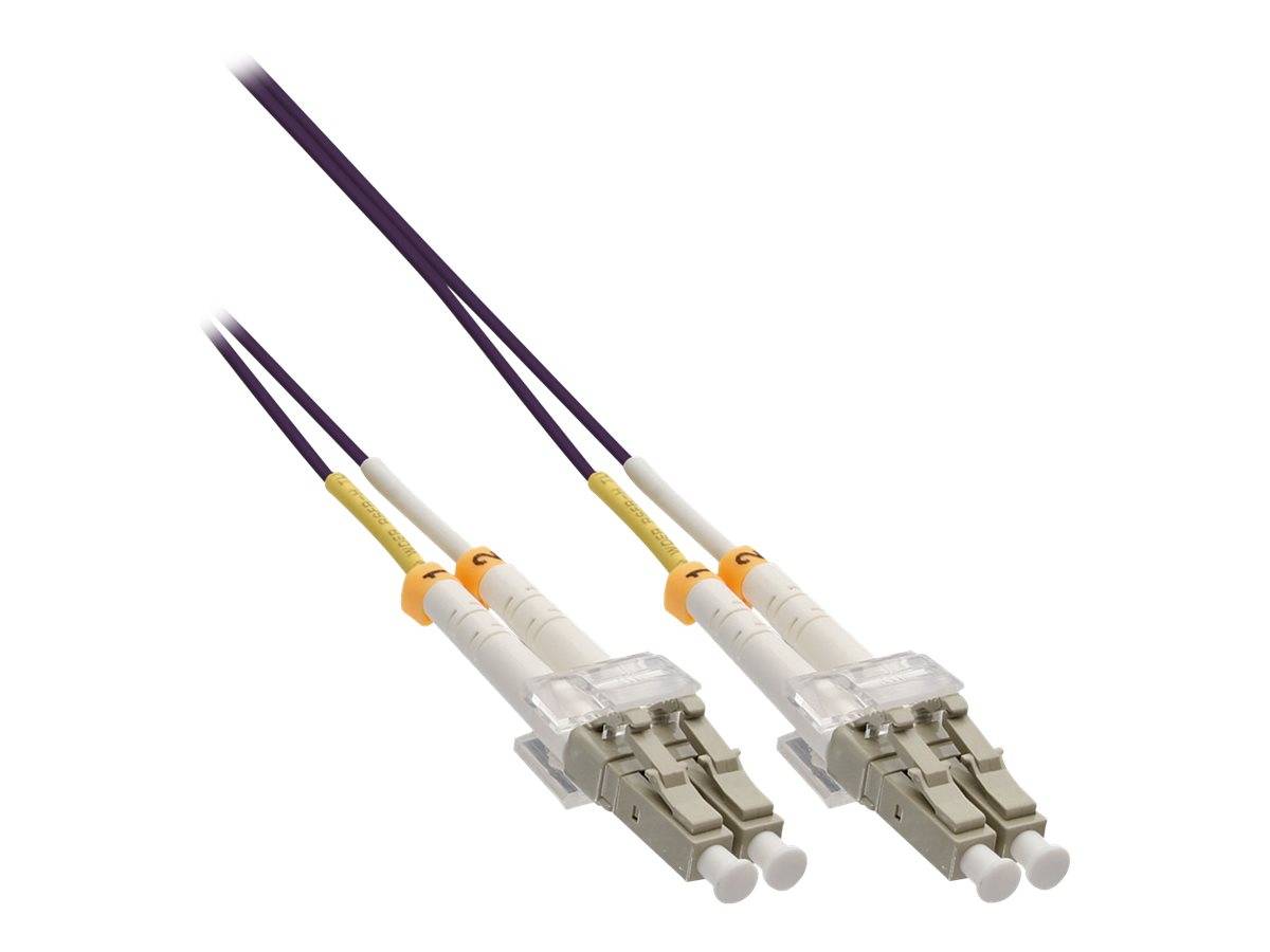 INLINE - LWL Duplex Kabel - LC/LC - 50/125µm - OM4 - 50m