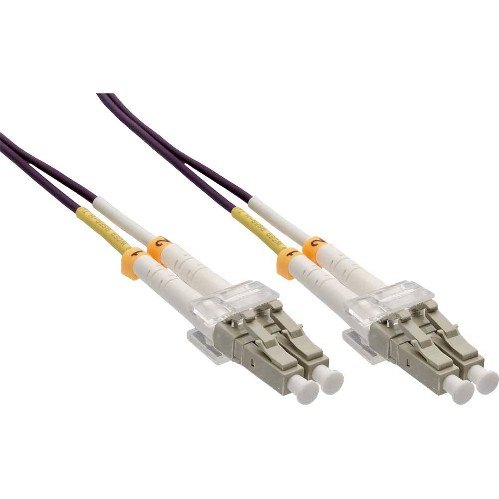 INLINE - LWL Duplex Kabel - LC/LC - 50/125µm - OM4 - 50m