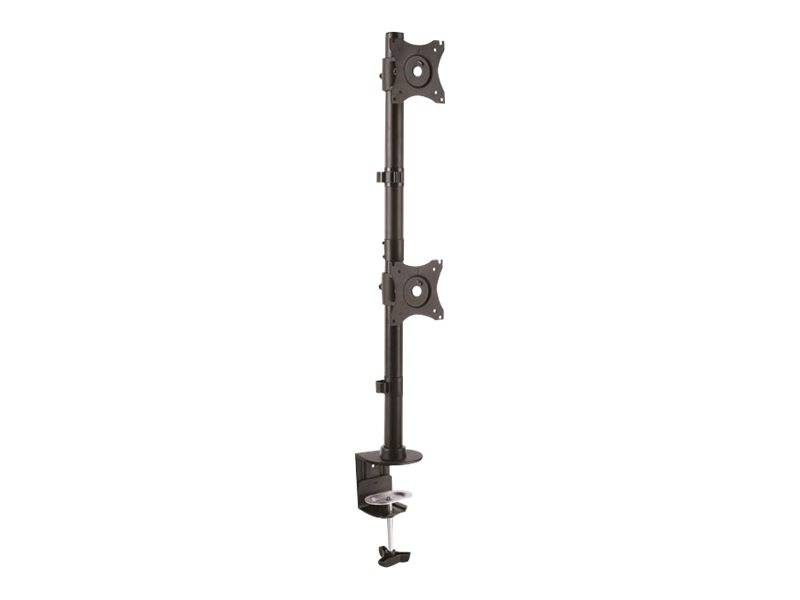 StarTech.com Vertical Desk Mount Dual Monitor Arm - For Monitors 13"" to 27"" - Adjustable - Desk Clamp / Grommet-Hole Mou