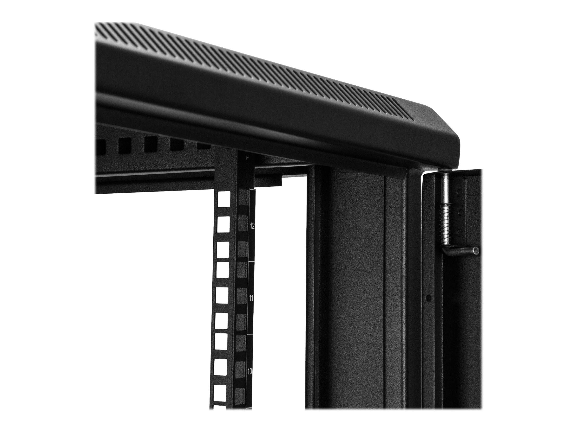 StarTech.com Server Rack Schrank - 78cm tiefes Gehäuse - 12 HE - Netzwerk Server Schrank - Datenschrank - Schrank Netzwerkschrank - Schwarz - 12U