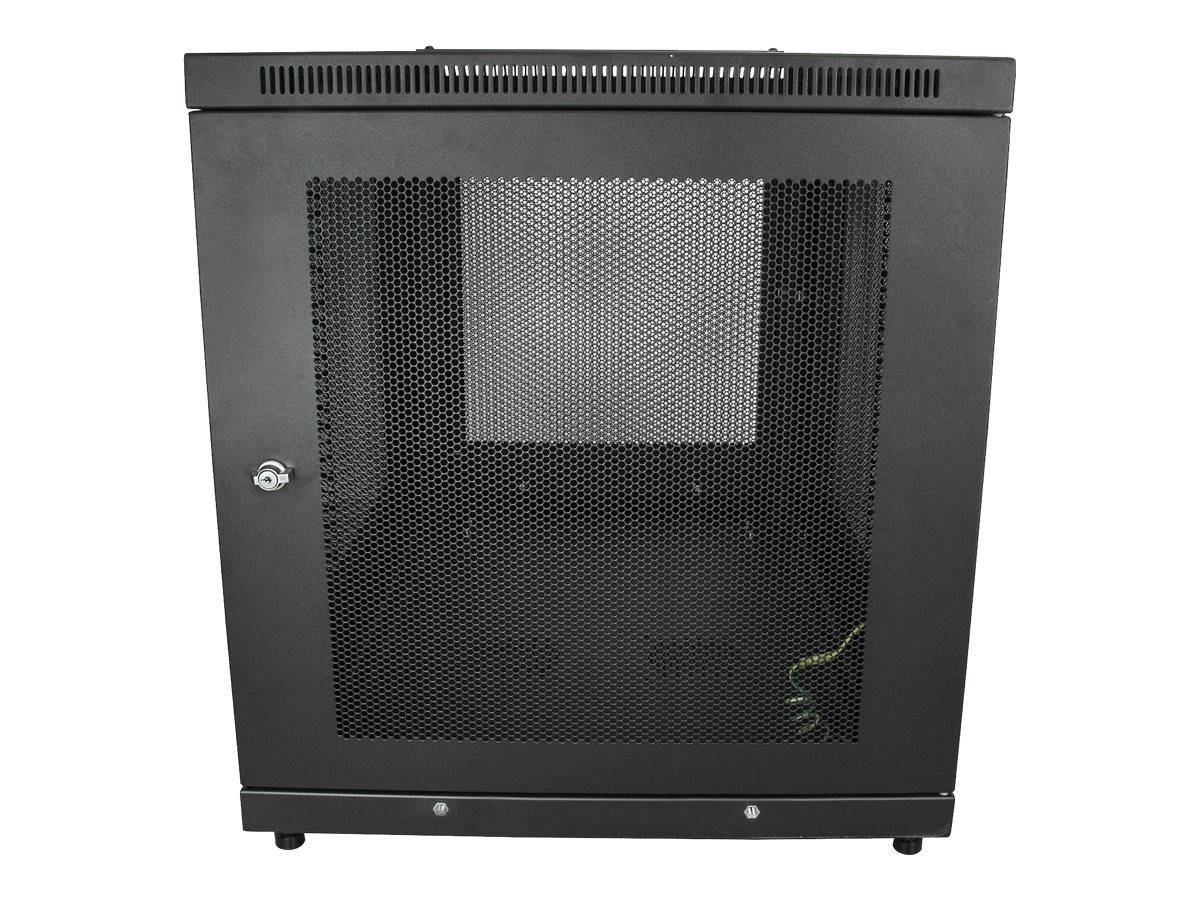 StarTech.com Server Rack Schrank - 78cm tiefes Gehäuse - 12 HE - Netzwerk Server Schrank - Datenschrank - Schrank Netzwerkschrank - Schwarz - 12U