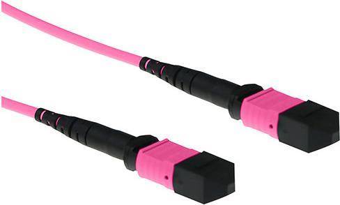 ACT 7 meter Multimode 50/125 OM4 polarity B fiber patch cable with MTP female connectors