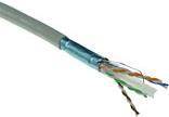 ACT Cat 6 F/UTP solid installation cable, PVC, CPR euroclass ECA, 24 AWG, grey500 meter C6A F/UTP SOLID PVC ECA 500M