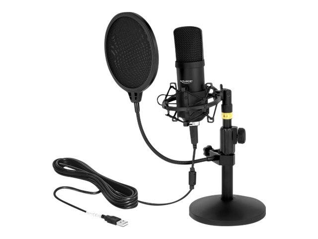DeLOCK Professional USB Condenser Microphone Set for Podcasting and Gaming