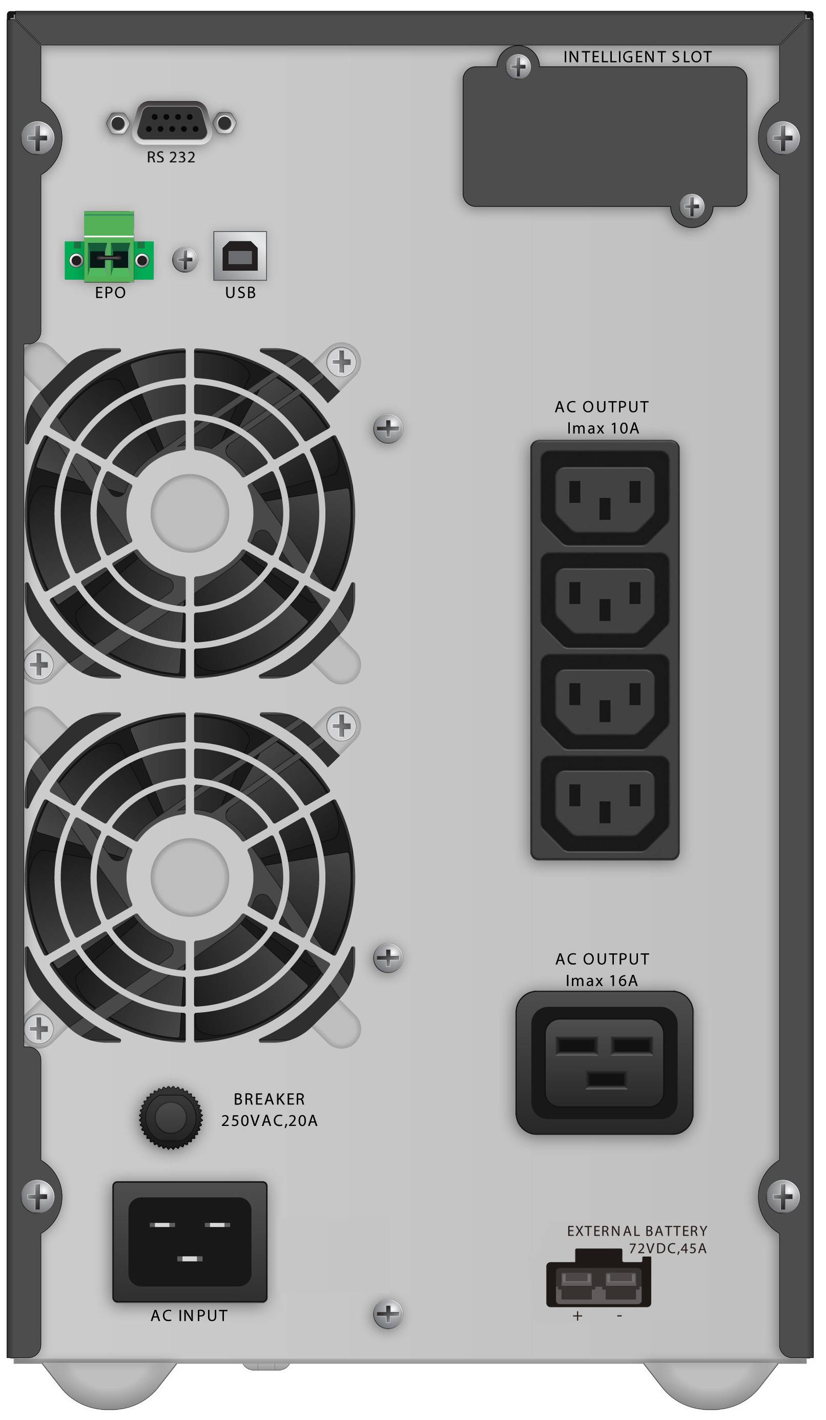 BLUEWALKER - PowerWalker VFI 3000 TGB - USV - 2700 Watt - 3000 VA 9 Ah