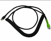 Zebra Stromkabel - USB (M) - 3.66 m - gewickelt - Cable - 3.65m - Black
