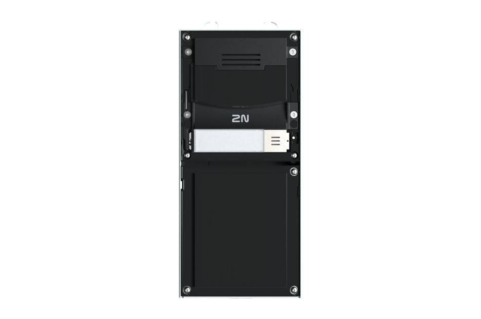2N IP Verso Basic with Cam blk, Netzwerk Türstation, 1 Ruf Taste, Basiseinheit, mit Kamera, SIP, IP54, schwarz