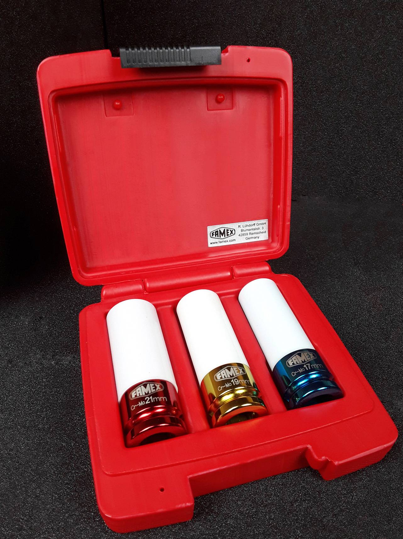 FAMEX 10865-3N Drehmomentschlüssel PROFESSIONAL Set 1/2 Zoll (12,5 mm)-Antrieb