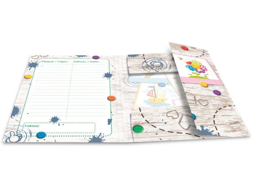 HERMA 19786, A4, Karton, Mehrfarben, Porträt, Gummiband, 240 mm