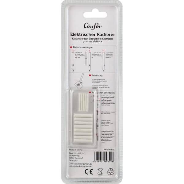 Elektrischer Radierer Wechselspitze inkl. Ersatzradierer