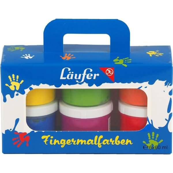 Fingermalfarben VE=6 Farben a 60ml