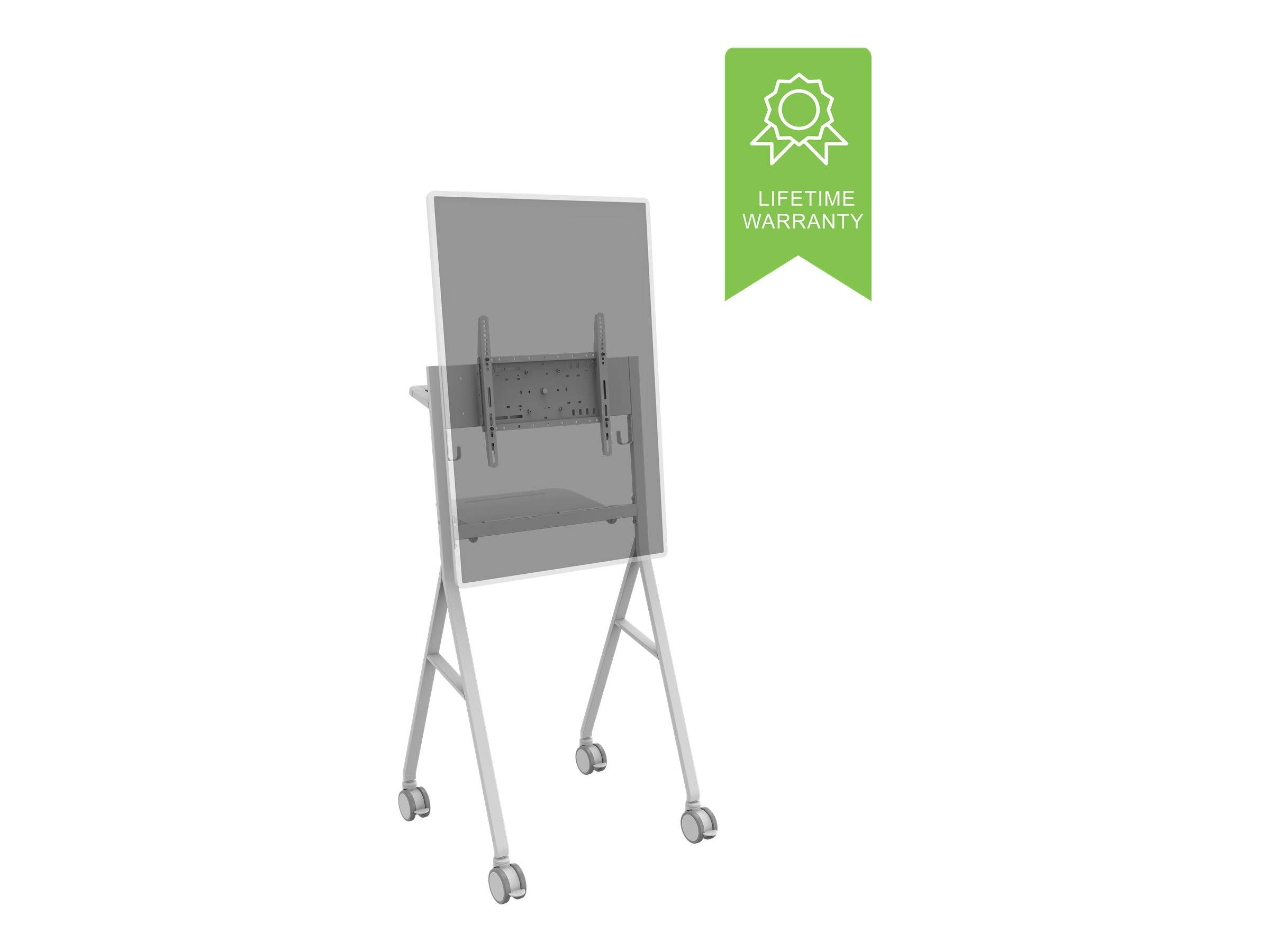 Vision VFM-F10 - Wagen - für Flachbildschirm - Stahl - Off-White - Bildschirmgröße: 127-139.7 cm (50""-55"")