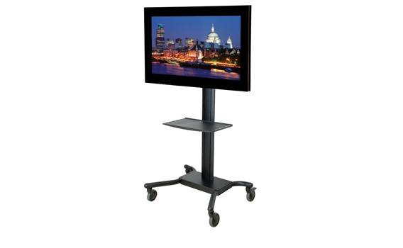Peerless SmartMount Universal Flat Panel TV Cart SR560M - Wagen - für Flachbildschirm - Schwarz - Bildschirmgröße: 81.3-