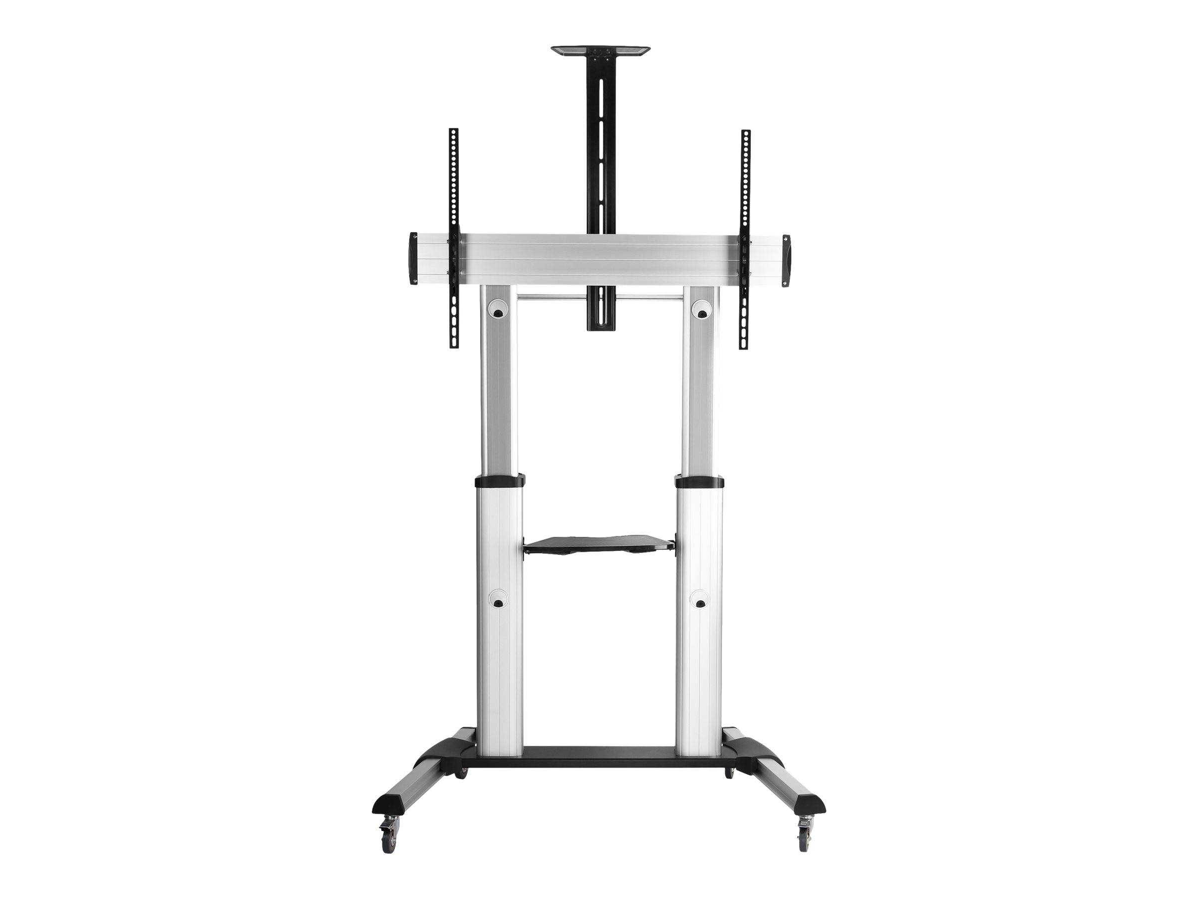 Equip Pro - Wagen - für LCD TV - Kunststoff, Aluminium, Stahl - Schwarz, Silber - Bildschirmgröße: 152.4-254 cm