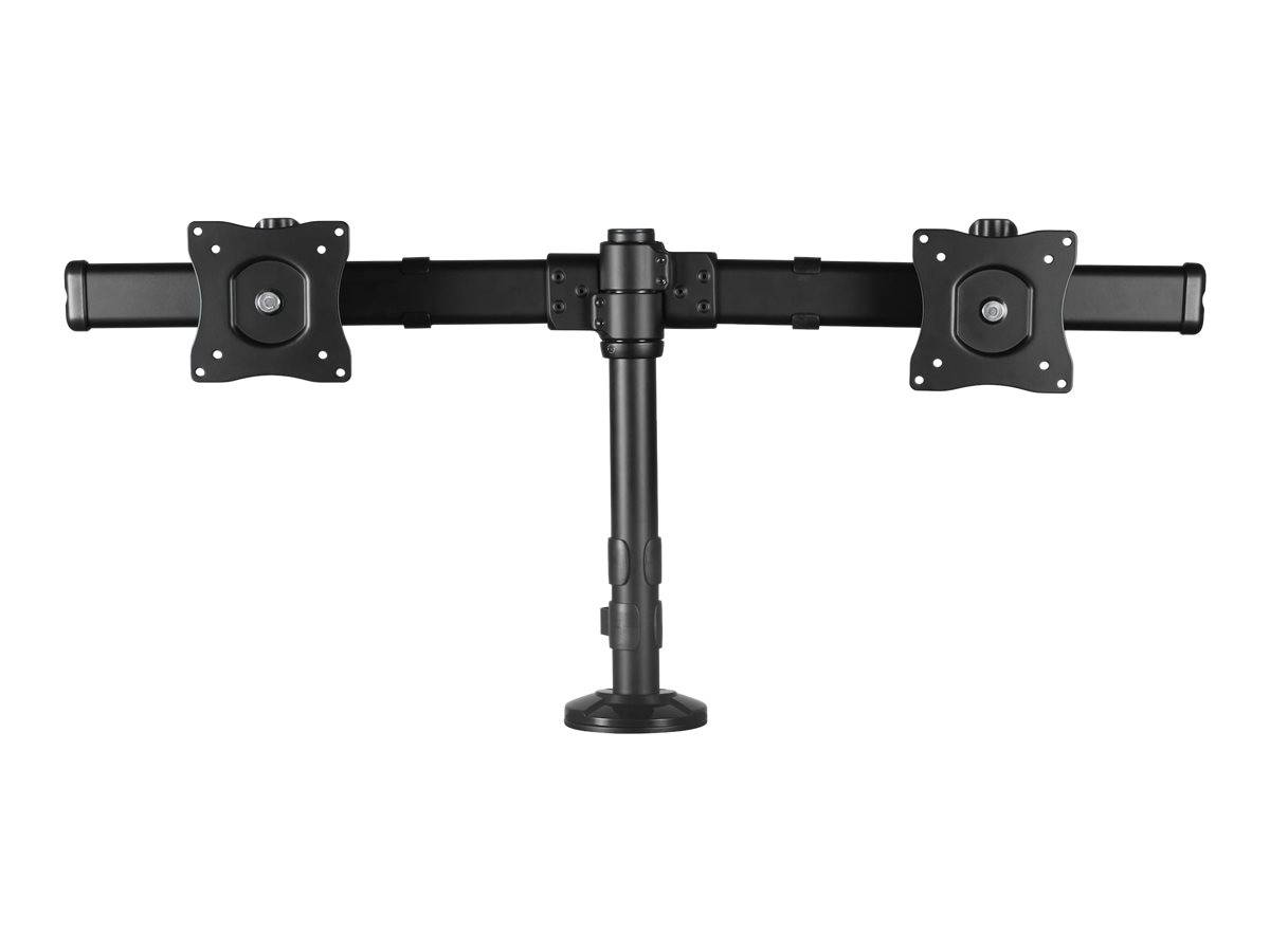 StarTech.com Dual-Monitor-Arm Halterung - Für bis zu 27-Zoll-Monitore - Flaches Design - Tischhalterung oder Tüllenloch-
