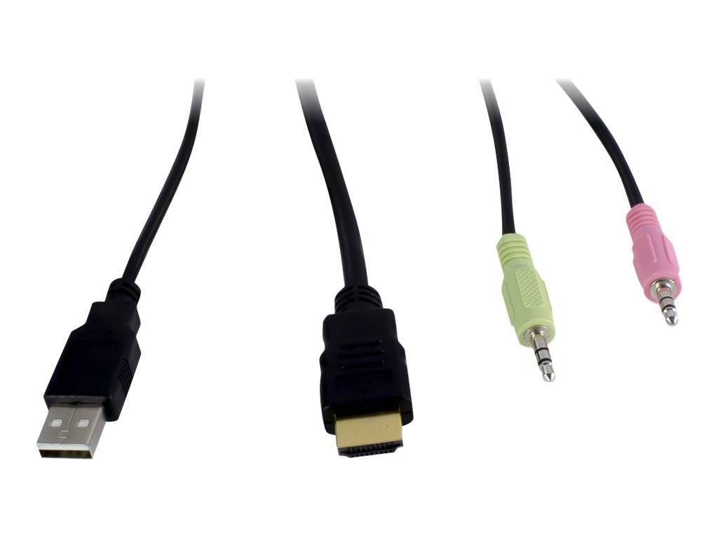 Argus KVM AS-41HA - KVM-/Audio-Switch - 4 x KVM/Audio