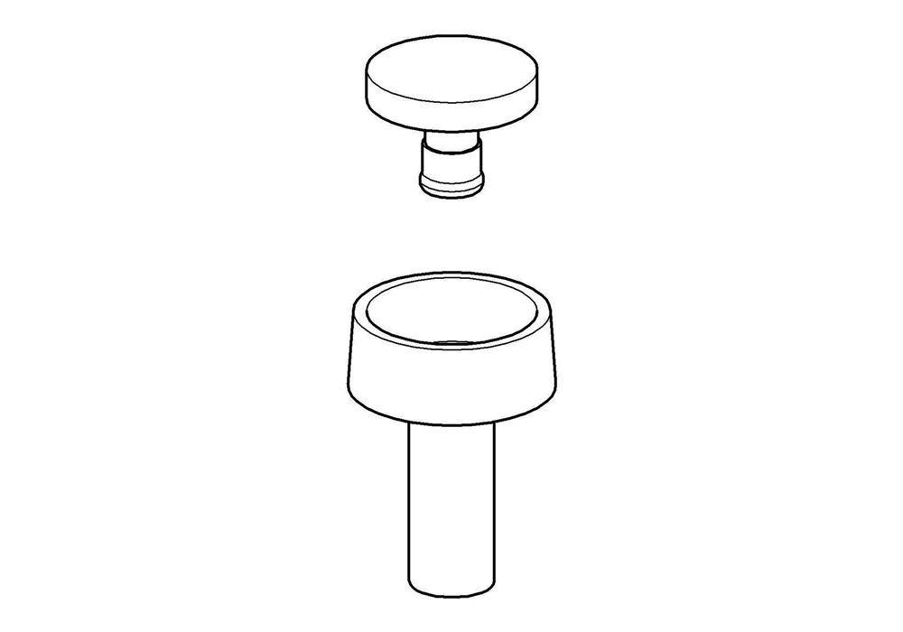 GROHE Druckknopf und Rosette (06.11.6972)