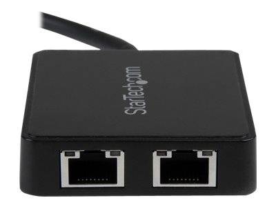 StarTech.com USB 3.0 SuperSpeed auf Dual Port Gigabit Ethernet LAN Adapter
