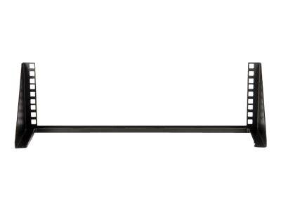 StarTech.com 19 Zoll 3HE Wandhalter Rack Mount vertikal - 3U Rack Bracket 19 Wandverteiler in Stahl schwarz - Open Frame