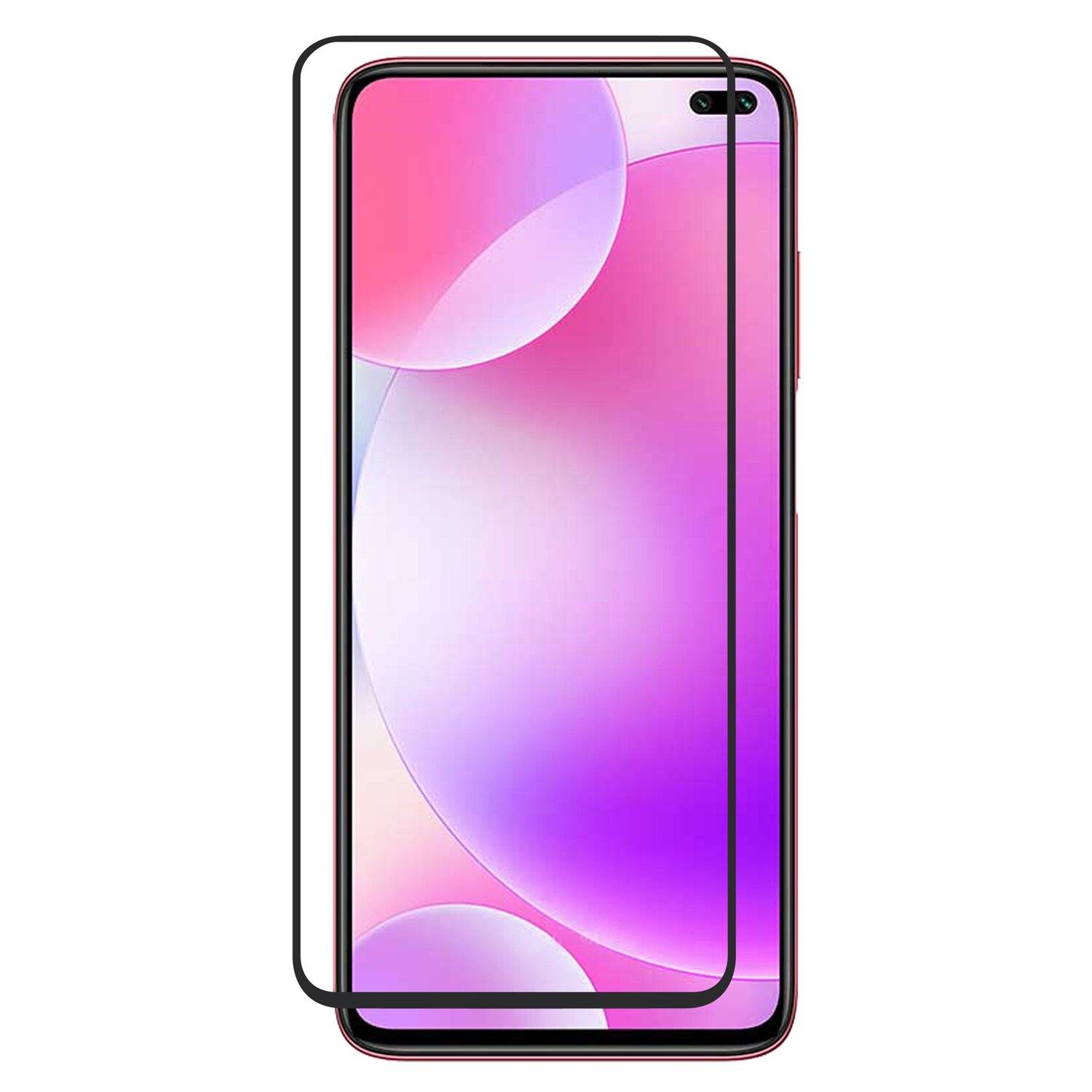 cofi1453® 5D Schutz Glas kompatibel mit XIAOMI REDMI K30 Curved Schutz Folie Vollständig Klebend und Abdeckung