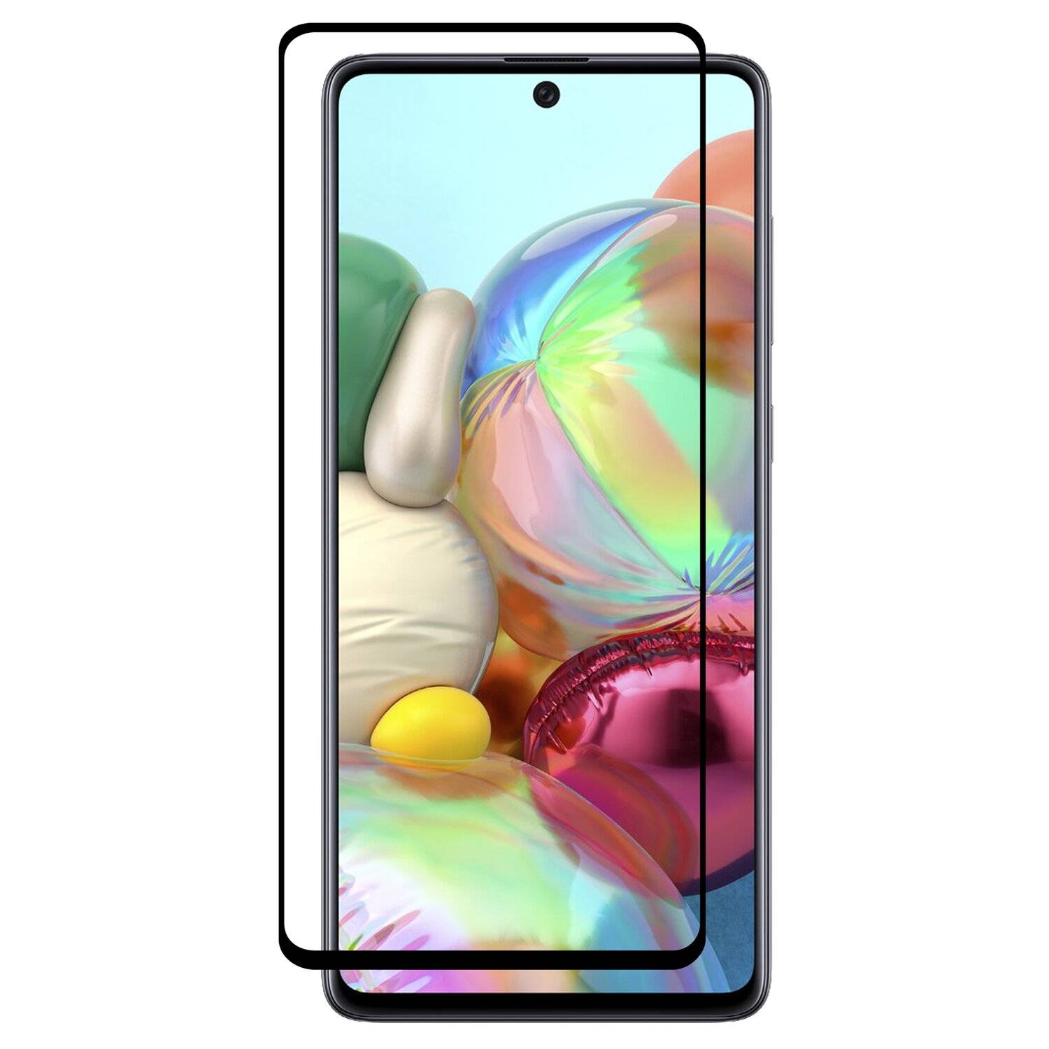 cofi1453® 5D Schutz Glas kompatibel mit SAMSUNG GALAXY A71 (A715F) Curved Schutz Folie Vollständig Klebend und Abdeckung