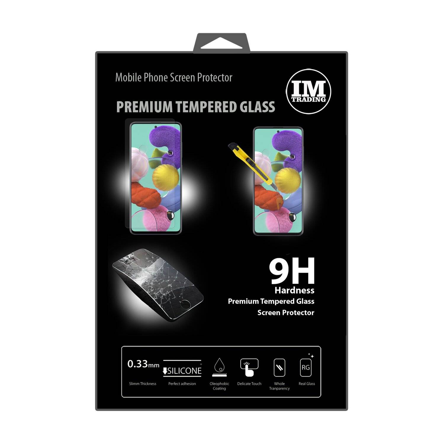 cofi1453® Schutzglas 9H kompatibel mit Samsung Galaxy A51 (A515F) Displayschutzfolie Schutzfolie Passgenau Glas