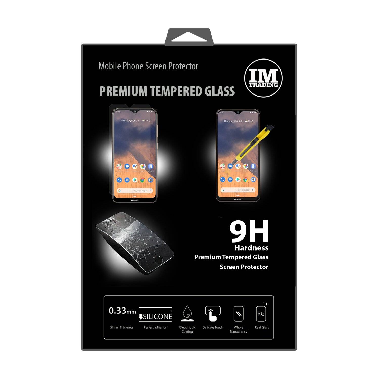 cofi1453 Schutzglas 9H kompatibel mit Nokia 2.3 Displayschutzfolie Schutzfolie Passgenau Glas