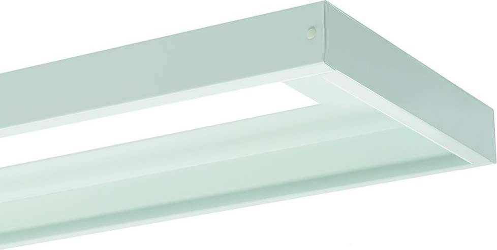 Ridi-Leuchten Metallrahmen weiß ZBS-AR FPL-EE 1245